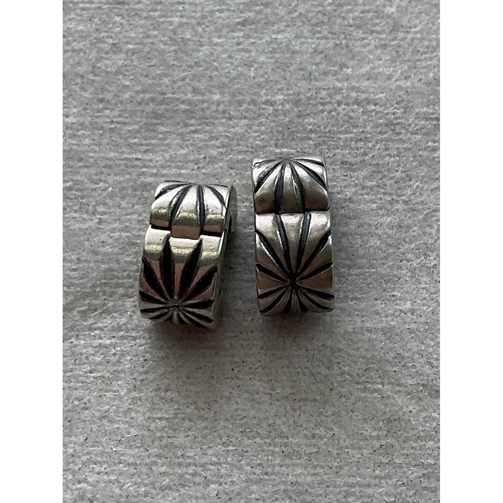 retired sterling silver Pandora Sunburst clip charm Lot Of 2 ALE 925 - Picture 5 of 6